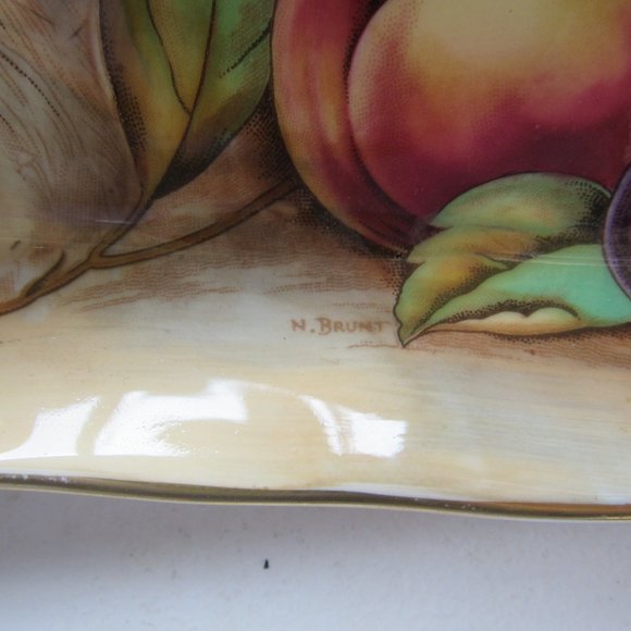 Vintage Aynsley Hand Painted Porcelain Tray - Picture 3 of 5